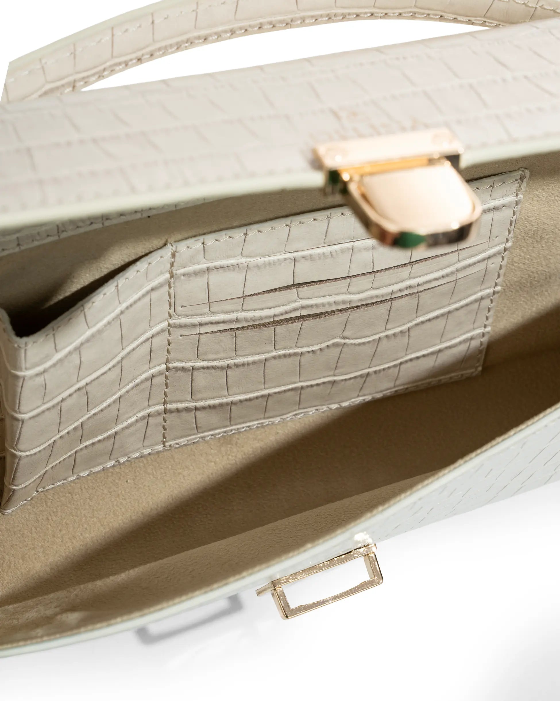 DELİNA VIVA - PREMIUM CROCO DERİSİ CLUTCH ÇANTA