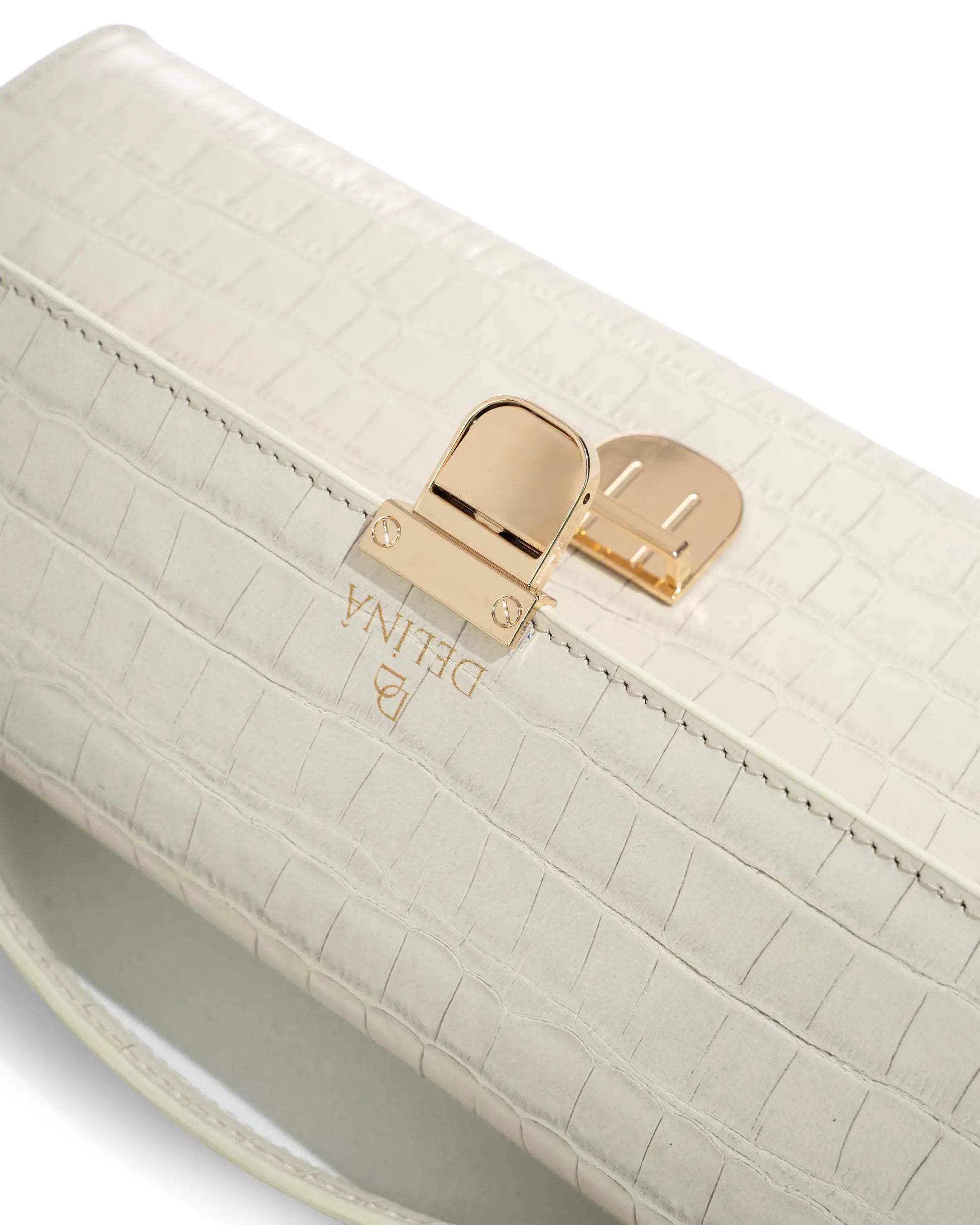 DELİNA VIVA - PREMIUM CROCO DERİSİ CLUTCH ÇANTA