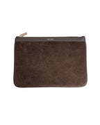 DELİNÂ UMBRA - GERÇEK SÜET DERİ CLUTCH ÇANTA