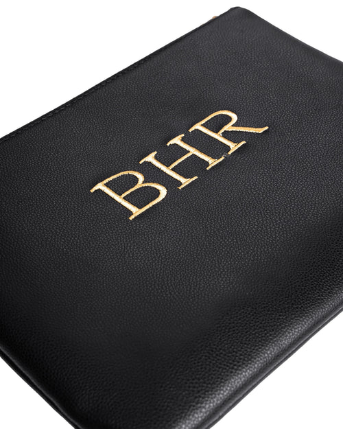 DELİNÂ - NAKIŞ İŞLEMELİ GERÇEK DERİ CLUTCH ÇANTA