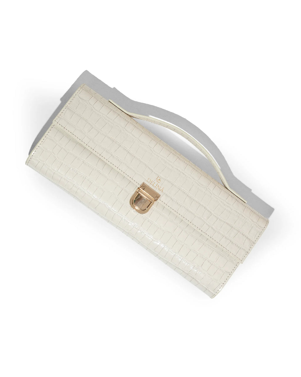 DELİNA VIVA - PREMIUM CROCO DERİSİ CLUTCH ÇANTA