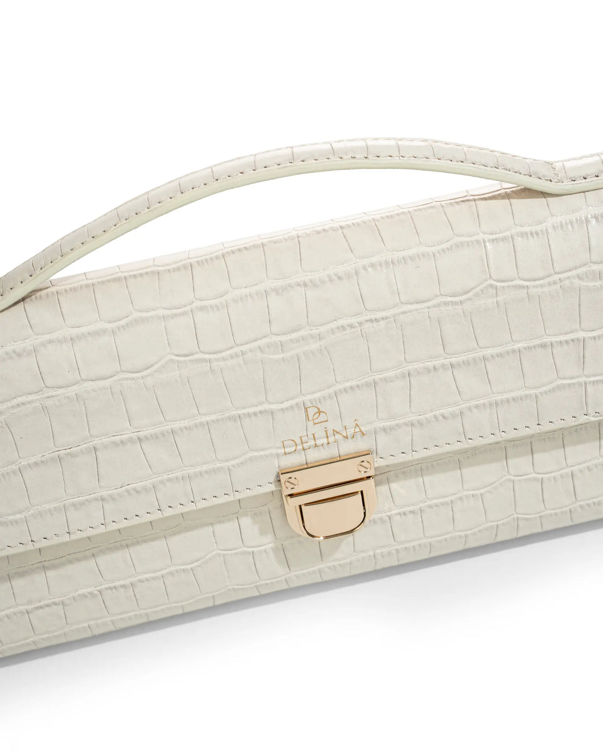 DELİNA VIVA - PREMIUM CROCO DERİSİ CLUTCH ÇANTA